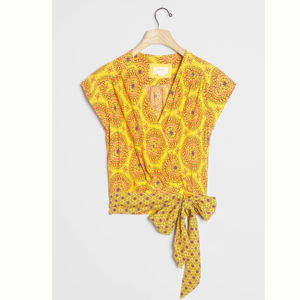 Anthropologie Maeve Marcia Wrap Blouse